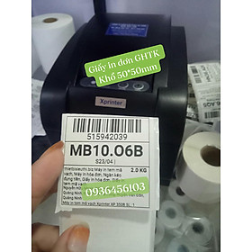 Mua Giấy in tem mã vạch khổ 50*50mm cuộn 30m
