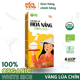 Gạo Hữu Cơ Hoa Nắng - Vàng Lúa Chín 2kg