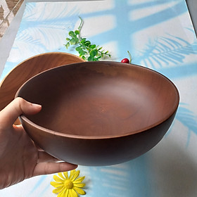 Mua Bát Gỗ Keo Nguyên Khối 23x9cm Bát Ăn Salad  Mỳ Trộn  Súp  Hoa Qủa  Không Lo Rơi Vỡ