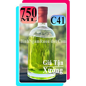 Mua  Mua 5 Tặng 1   C41 Chai Đựng Rượu Thủy Tinh Hình Tròn Bầu Cao Cấp 750ml - Đẹp Cao Cấp - Nắp Kín Thủy Tinh Trong - Tặng Biếu Sang Trọng