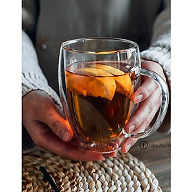 Mua Ly thuỷ tinh 2 lớp có quai 250-350-450ml