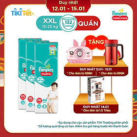 Combo 3 Tã Quần Pampers Giữ Dáng Mới Gói Đại XXL44 (44 Miếng)