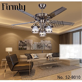 Mua Quạt trần có đèn trang trí  cánh thép  có điều khiển từ xa  động cơ DC tiết kiệm điện