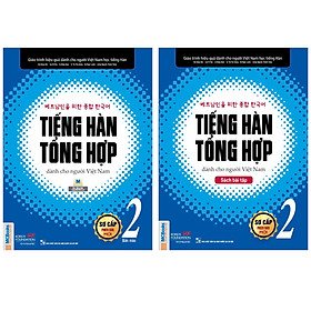 Hình ảnh Combo Giáo Trình Tiếng Hàn Tổng Hợp Dành Cho Người Việt Nam: Gíao Trình Sơ Cấp 2 (Bản Màu) + Sách Bài Tập Sơ Cấp 2 (Bộ 2 Cuốn Nâng Cao Kỹ Năng Nghe - Nói - Đọc - Viết - Luyện Thi Nhanh Chóng / Tặng Kèm Bookmark Green Life)