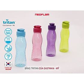 Chai nước Fliptop 700ml, bằng nhựa Tritan an toàn