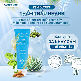 Kem dưỡng ẩm phục hồi khẩn cấp thẩm thấu nhanh chứa Ceramides cho da nhạy cảm, rôm sảy, chàm sữa, viêm cơ địa - Moogoo
