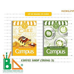 SALE SALE Vở Kẻ Ngang Có Chấm Campus Coffee Shop 200 trang