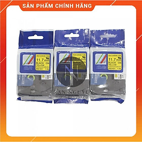 Mua  Combo 3 cuộn  Ống co nhiệt Brother HS2-631 - Đen nền vàng 11.7mm x 1.5m - Hàng nhập khẩu
