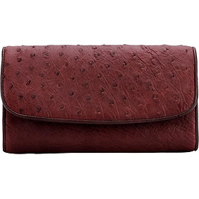 Bóp da đà điểu 3 gấp Huy Hoàng