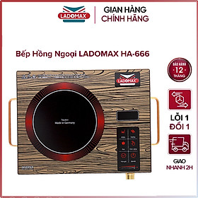 Mua Bếp hồng ngoại đơn Ladomax HA-666 - Vân gỗ  Điều khiển cảm ứng - Hàng chính hãng