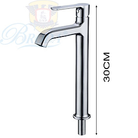 Vòi Lavabo Đặt Bàn Lạnh 30cm BRODA