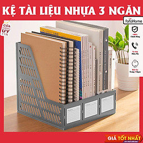 Mua Kệ Đựng Tài Liệu Để Bàn A4 Văn Phòng Phẩm 3 Ngăn Nhựa - Khay Kệ Đựng Tài Liệu Hồ Sơ Văn Phòng Tiện Lợi - Decor Bàn Học