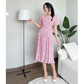 Hình ảnh (HCM) Đầm hoa nhí phối dập ly cách điệu D080- Khánh Linh Style - Lady Fashion