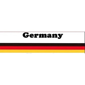 Hình dán xe hơi decal cờ Đức ,Ý, Pháp, M sport dài 1m chất liệu vinyl sẵn keo bóc dính màu sắc nét