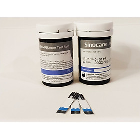 50 Que Thử Đường Huyết Dùng Cho Máy Safe AQ UG Kèm 50 Kim Chích Máu Sinocare
