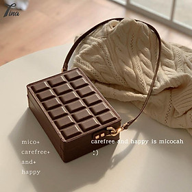 Túi đeo chéo nữ Micocah 2021 thiết kế dáng hộp sô cô la, nhỏ gọn (HSE481) (M408)