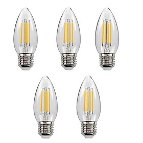 Bộ 5 bóng đèn Led Edison C35 4W hình quả nhót đui E27