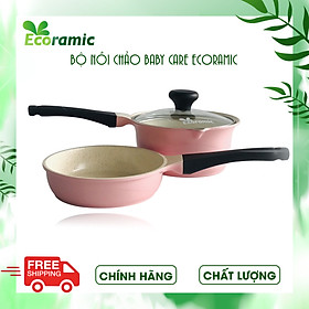 Mua Bộ Nồi Chảo Đáy Từ Baby Care Ecoramic Chính Hãng Cao Cấp  Chống Dính  Siêu Bền   Bảo hành sản phẩm 2 tháng