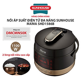 NỒI ÁP SUẤT ĐIỆN TỬ ĐA NĂNG SUNHOUSE MAMA SHD1586B - Hàng chính hãng