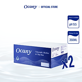 Combo 2 thùng 24 chai nước ion kiềm Ocany chai 350ml