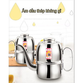 Bình đựng dầu nhà bếp thép không gỉ 660ml 