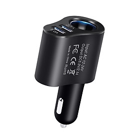 Mua Bộ chia tâu sạc 3 in 1 với 1 tẩu 2 cổng USB dùng cho ô tô