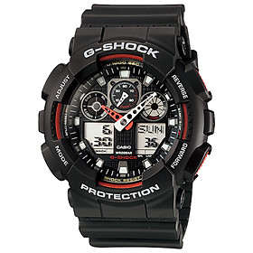 Đồng hồ nam dây nhựa Casio G-Shock chính hãng GA-100-1A4DR