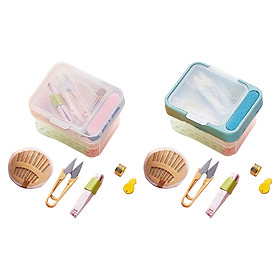 2 Sewing  with Box Two Layer Drawer