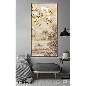 Mua Tranh Canvas Phong Cảnh Hoa Mộc Lan Trắng