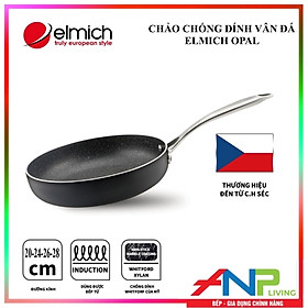 Mua Chảo vân đá tự nhiên chống dính Elmich Opal 24cm EL-3806 - Hàng Chính Hãng Elmich