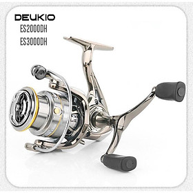 Máy câu cá máy câu lure kim loại cối nông siêu êm tay quay đôi cân bằng DEUKIO ES2000DH-ES3000DH