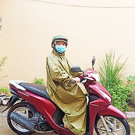 Áo Mưa Kín Hông Không Xẻ Tà, Áo Mưa Bít Vải Dù Cao Cấp Siêu Dày, Màu Sắc Cá Tính Cho Nam Và Nữ