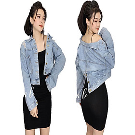 Áo khoác jean nữ cá tính