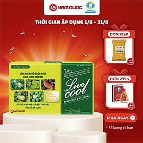 Bột sủi thanh nhiệt Livecool Nam Dược hương dưa gang hỗ trợ giảm nhiệt miệng nóng trong, mát gan, tăng đề kháng
