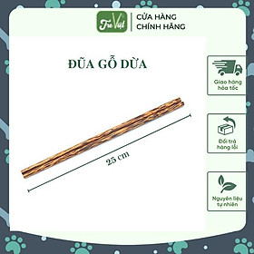 Mua Đũa gỗ dừa loại 1 - Đũa gỗ dừa tự nhiên không sơn hoá chất - Coconut Wooden Chopsticks