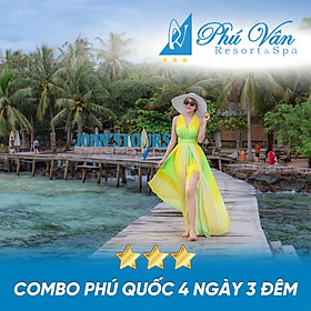 Hình ảnh Combo Phú Quốc 4N3Đ Resort 3 Sao + Tour Cano 3 Đảo + Quay Flycam, Chụp Hình Sup + Đón Tiễn Sân Bay Dành Cho 01 Người Tại Phú Vân Resort Trung Tâm Đảo