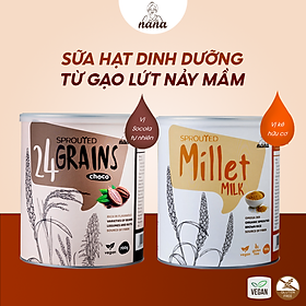 Combo 2 Hộp Sữa Hạt Gạo Lứt Hữu Cơ Millet & 24Grains Hộp 700g Cho Trẻ Từ 3 Tuổi & Người Lớn Bổ Sung Dinh Dưỡng Vegan - 24Grains