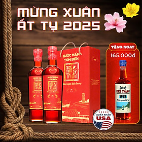 Đặc Sản Phan Thiết - 1 Cặp 2 Chai 500Ml Nước Mắm Tôm Biển 45N