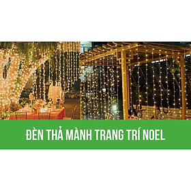 Dây Đèn Led Treo Rèm Cửa 4M 6M Trang Trí Hình Nhũ Bông Thích Hợp Trang Trí