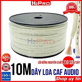 Hình ảnh 10m dây loa cao cấp CAF AUDIO H2Pro lõi đồng nguyên chất 230 sợi, dây loa audio xịn-chống nhiễu dài 10m