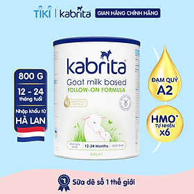 Sữa dê Kabrita số 2 cho trẻ từ 12- 24 tháng - Lon 800g
