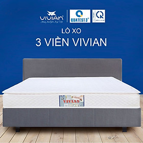 Mua Nệm Lò Xo 3 Viền VIVIAN Cao Cấp - Vải Gấm Danmask Có Chần