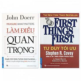 Combo Tư duy tối ưu + Làm điều quan trọng (2 quyển)