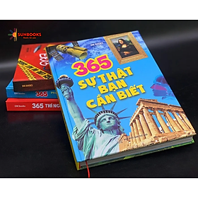 Sách - 365 Sự Thật Bạn Cần Biết - Bìa Cứng - In màu toàn bộ - NXB Thế Giới