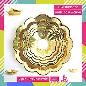 Mua Khay hứng tàn hương tàn nhang khay hứng bát nhang lư hương mạ vàng