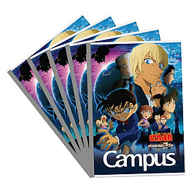 Lốc 5 Vở Viết B5S Conan Campus NB-BCMZ200 - Mẫu Ngẫu Nhiên (200 Trang)