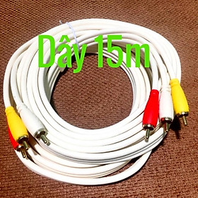 BÁO GIÁ Dây Cáp Tín Hiệu Video | Shopee Lazada Sendo Tiki mới nhất 12 Dây 6 đầu av, dây tín hiệu video và audio, dây Jack hoa sen dây tín hiệu âm thanh hình tiếng dài 15m tivi máy chiếu