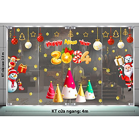 Decal trang trí NOEL 2024 combo số 128