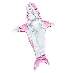 Shark Shape Blanket Clothes Warm for Adult Cozy Flannel Hoodie Throw Blanket