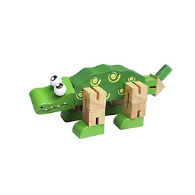 Đồ chơi gỗ Winwintoys - Cá sấu luồn thun 67052
